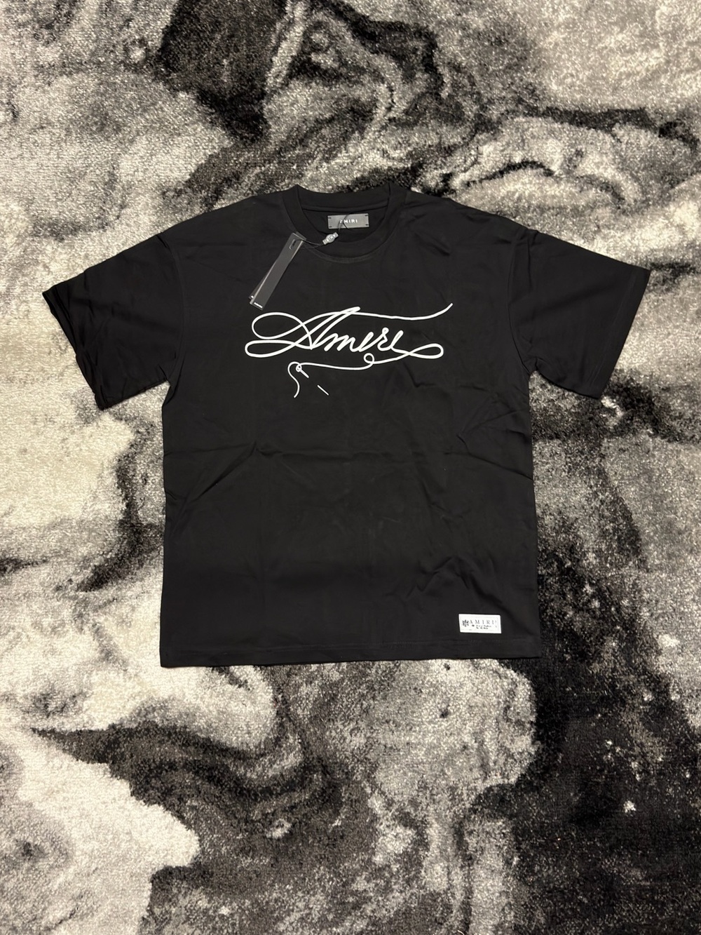 Amiri Thread Black Tee Mens Size Large